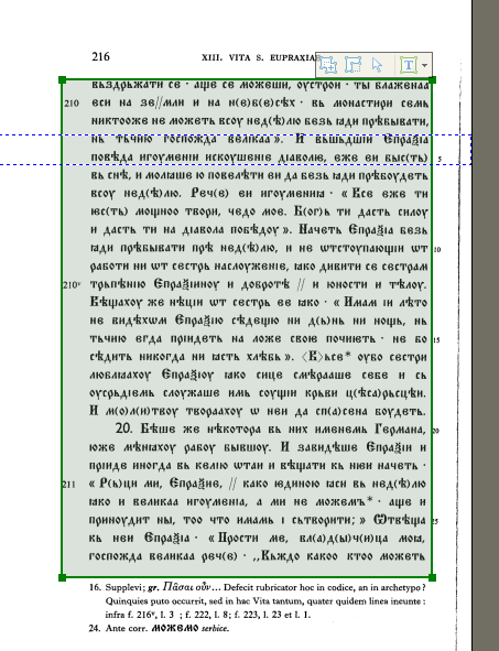 [Define text areas for OCR processing]